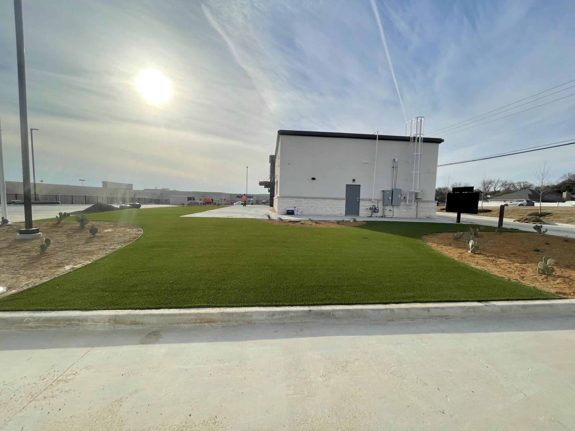 Commercial artificial grass